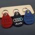 Брелок из натуральной кожи для ключей с логотипом Audi B018