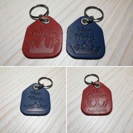 Брелок для ключей парный из натуральной кожи B024