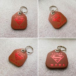 Брелок для ключей из натуральной кожи B043