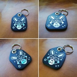 Брелок для ключей из натуральной кожи B047