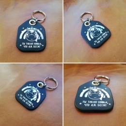 Брелок для ключей из натуральной кожи B048