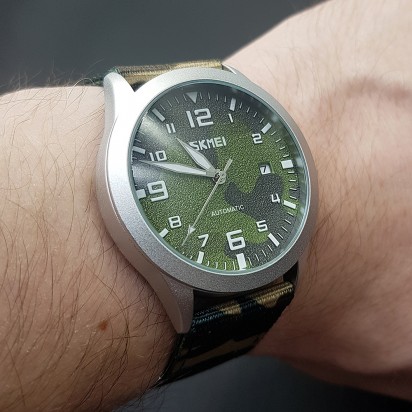 Мужские наручные механические часы в стиле милитари Skmei 9246-2 (оригинал)