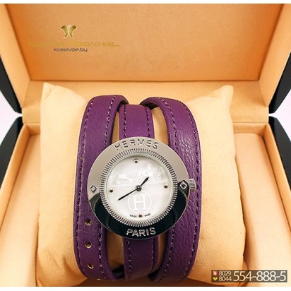 Часы с двойным ремнем Hermes CWD036