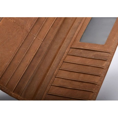 Кошелек мужской кожаный Filat коричневый Арт.K33