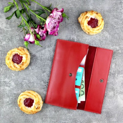 кошелек женский Flat красный Арт.C16