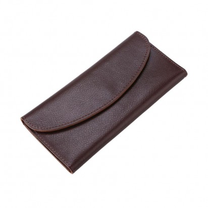 Длинный кожаный кошелёк Trifon коричневый Арт.K3.7