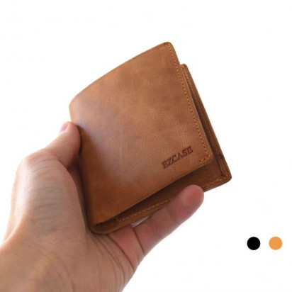 Раскладной кошелек кожаный LEANDER песочный