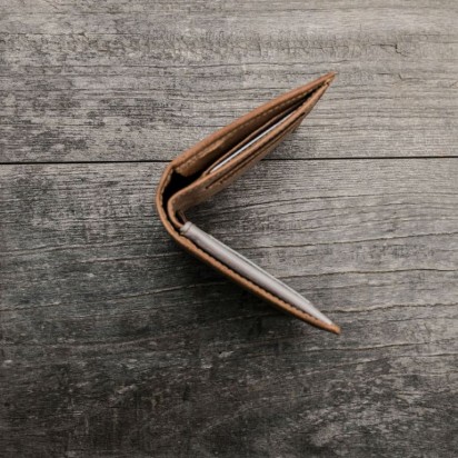 Раскладной кошелек кожаный LEANDER песочный