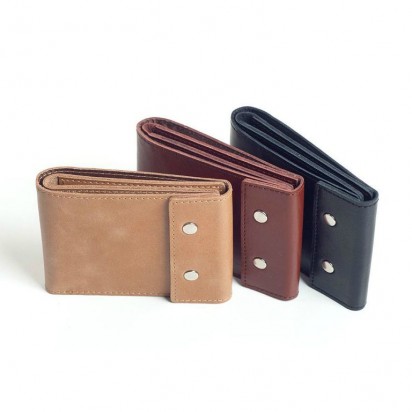 Раскладной кошелек кожаный TRAVEL песочный