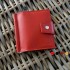 Зажим для денег кожаный MINI красный Арт. C17.4