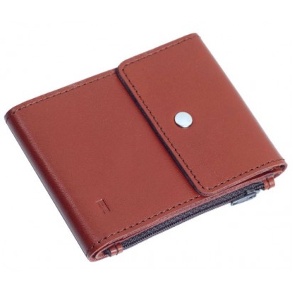 Зажим для денег кожаный DUO коричневый Арт. C17.2