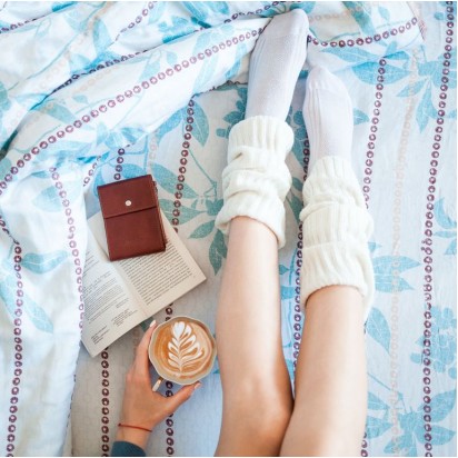 Зажим для денег кожаный DUO коричневый Арт. C17.2