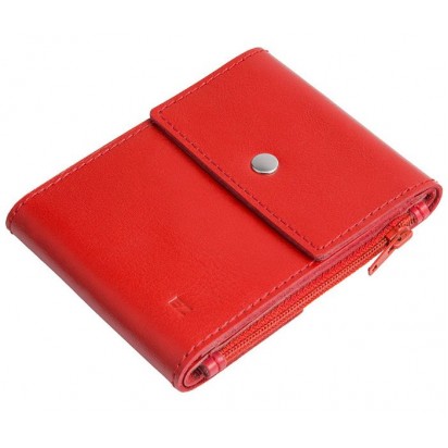 Зажим для денег кожаный DUO красный Арт. C17.2