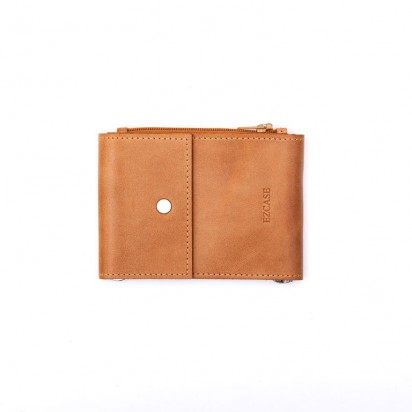 Зажим для денег кожаный DUO песочный Арт. C17.2