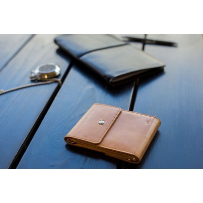 Зажим для денег кожаный DUO песочный Арт. C17.2