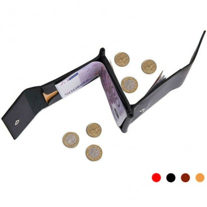 Зажим для денег кожаный DUO черный Арт. C17.2