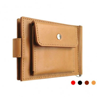 Зажим для денег кожаный Standart Pro песочный Арт. C17.3