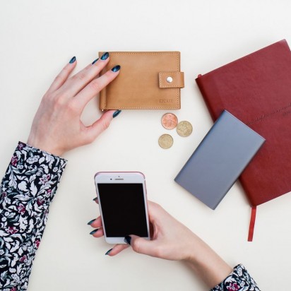 Зажим для денег кожаный Standart Pro песочный Арт. C17.3