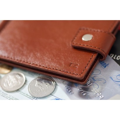 Зажим для денег кожаный Standart коричневый Арт. C17.1