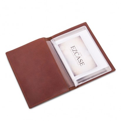 Обложка для автодокументов коричневая C14