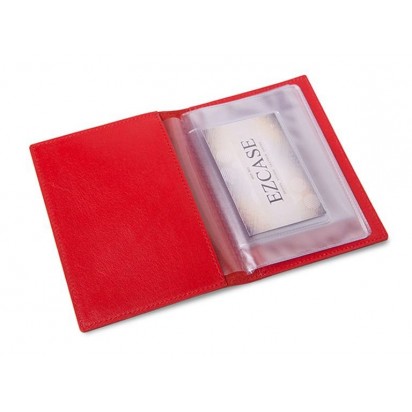 Обложка для автодокументов красная C14