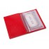 Обложка для автодокументов красная C14