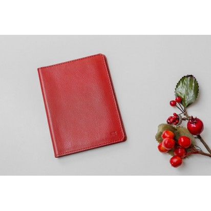 Обложка для автодокументов красная C14