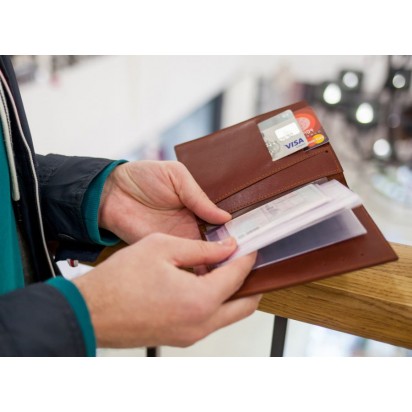 Обложка для документов коричневая C13