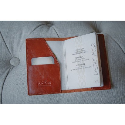 Обложка на паспорт коричневая C14.1