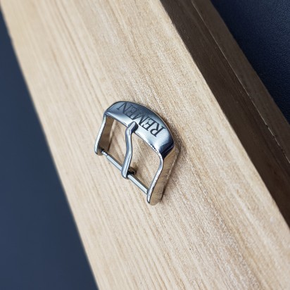 Застежка-пряжка с нанесением логотипа "REMEN" для часового ремешка артикул LZW001-20