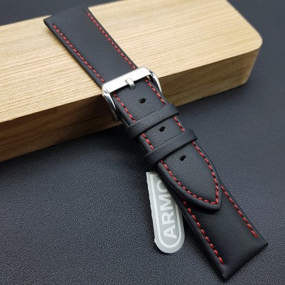 Ремешок ARMO из натуральной кожи для наручных часов 20 мм артикул 1761-20M