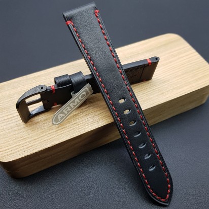 Ремешок ARMO из натуральной кожи для наручных часов 20 мм артикул 4761-20L