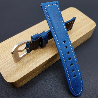 Кожаный ремешок для часов в стиле Luminor Panerai 22 мм артикул CRW543-22-20