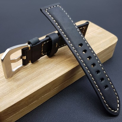 Кожаный ремешок для часов в стиле Luminor Panerai 22 мм артикул CRW544-22-20