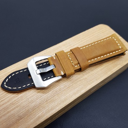 Кожаный ремешок для часов в стиле Luminor Panerai 20 мм артикул CRW545-20-18