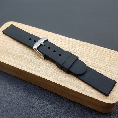 Ремешок каучуковый черного цвета для часов 14 мм BC130-14-14