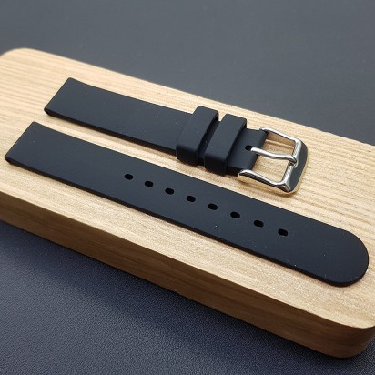 Ремешок каучуковый черного цвета для часов 14 мм BC130-14-14