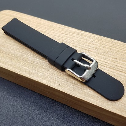 Ремешок каучуковый черного цвета для часов 14 мм BC130-14-14