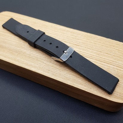 Ремешок каучуковый черного цвета для часов 14 мм CRW478-14-14