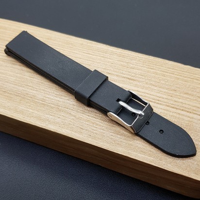 Ремешок каучуковый черного цвета для часов 14 мм CRW478-14-14
