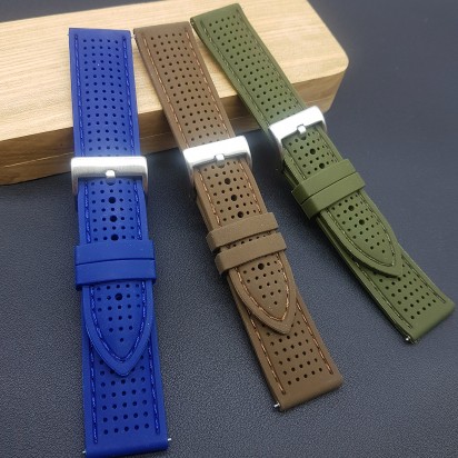 Комплект из трех каучуковых ремешков для часов 22 мм артикул CRW516-22-20