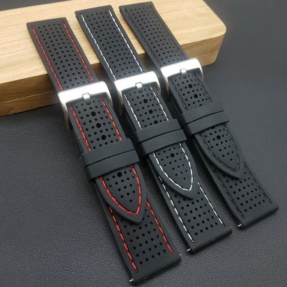 Комплект из трех каучуковых ремешков для часов 20 мм артикул CRW517-20-18