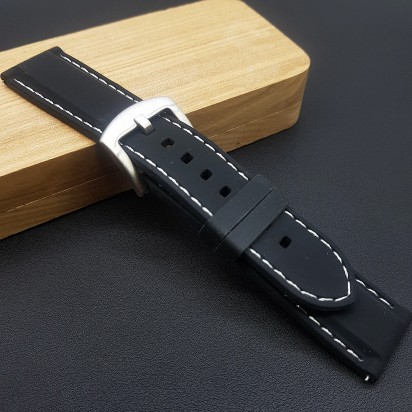 Комплект из трех каучуковых ремешков для часов 22 мм артикул CRW526-22-20