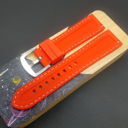 Комплект из двух каучуковых ремешков для часов 22 мм артикул CRW525-22-20