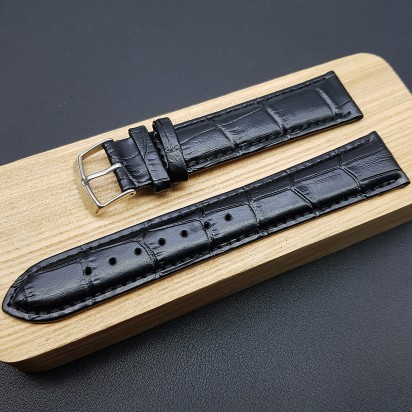 Ремешок Modeno черного цвета для наручных часов 20 мм артикул A001-20mm