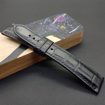 Ремешок черного цвета от RemenMaster для часов 22 мм артикул RM003-22-20