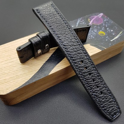 Ремешок черного цвета от RemenMaster для часов 22 мм артикул RM008-22-20