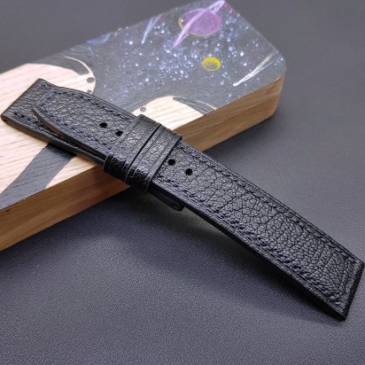 Ремешок черного цвета от RemenMaster для часов 22 мм артикул RM008-22-20