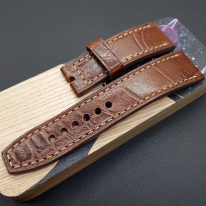 Ремешок коричневого цвета от RemenMaster для часов 24 мм артикул RM010-24-22