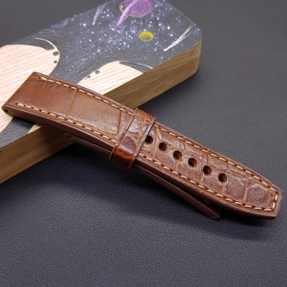 Ремешок коричневого цвета от RemenMaster для часов 24 мм артикул RM010-24-22